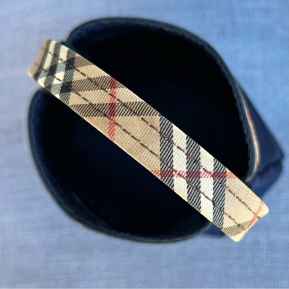 Rare Burberrys Nova Check Mini Hand Bag Navy blue - Picture 6 of 7